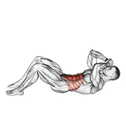 Crunches im 3/4-Bewegungsradius